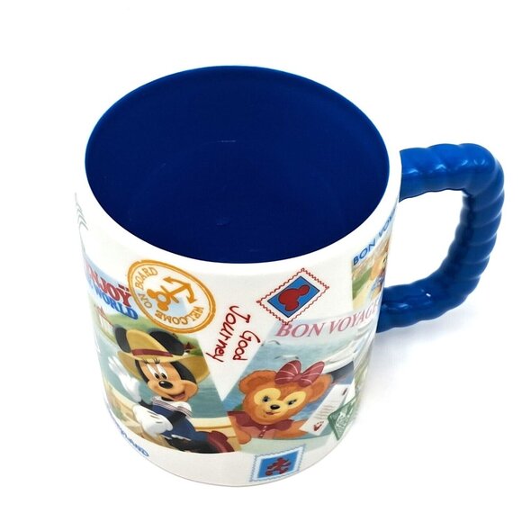 Disneyland Hong Kong Mickey Mouse Passport Mug -Rope Handle-RARE! - Picture 6 of 7